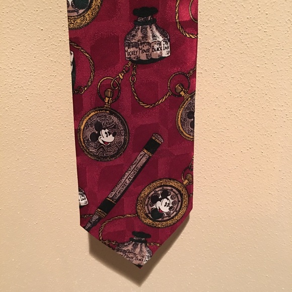 Mickey Mouse Tie Made in Sweden pen and Ink Disney - Picture 1 of 3